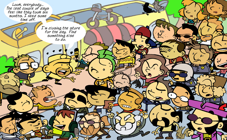 Yes, I did a guest strip for myself.